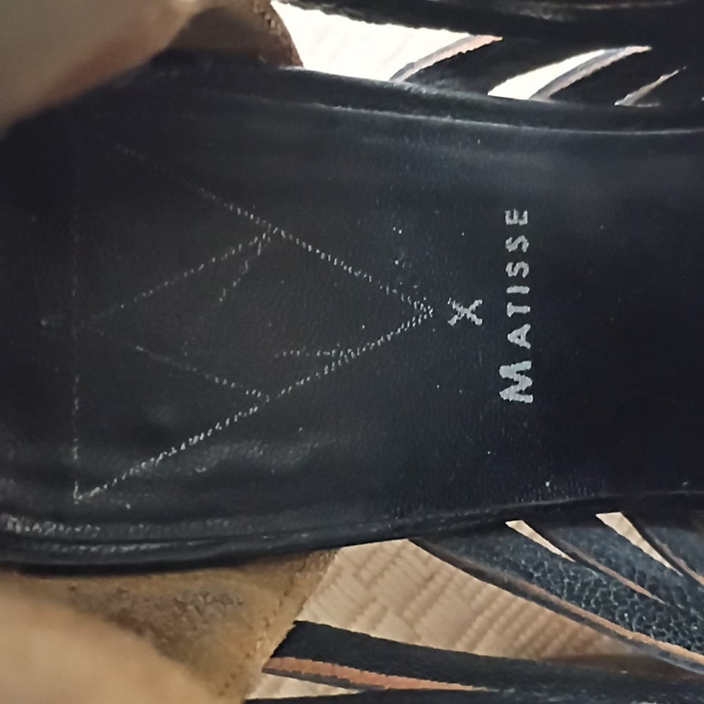 Matisse Black Leather Ankle Boots Siz 6.very Good Confition - Picture 7 of 7
